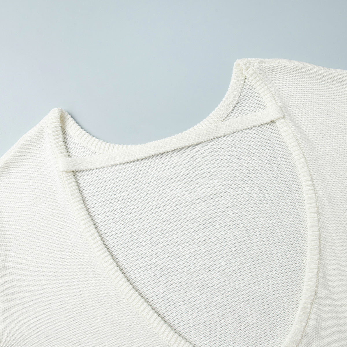 Giselle | Women's Oversized Crew Neck Backless Knit Sweater