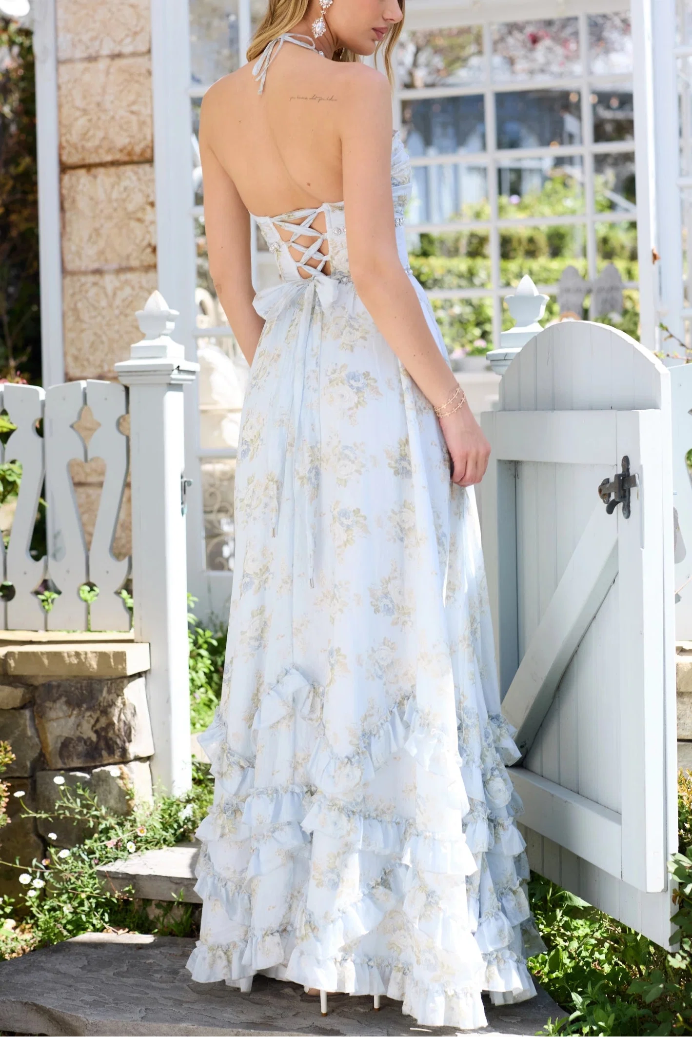 Paulena | Women's Floral Split Maxi Wedding Guest Dress