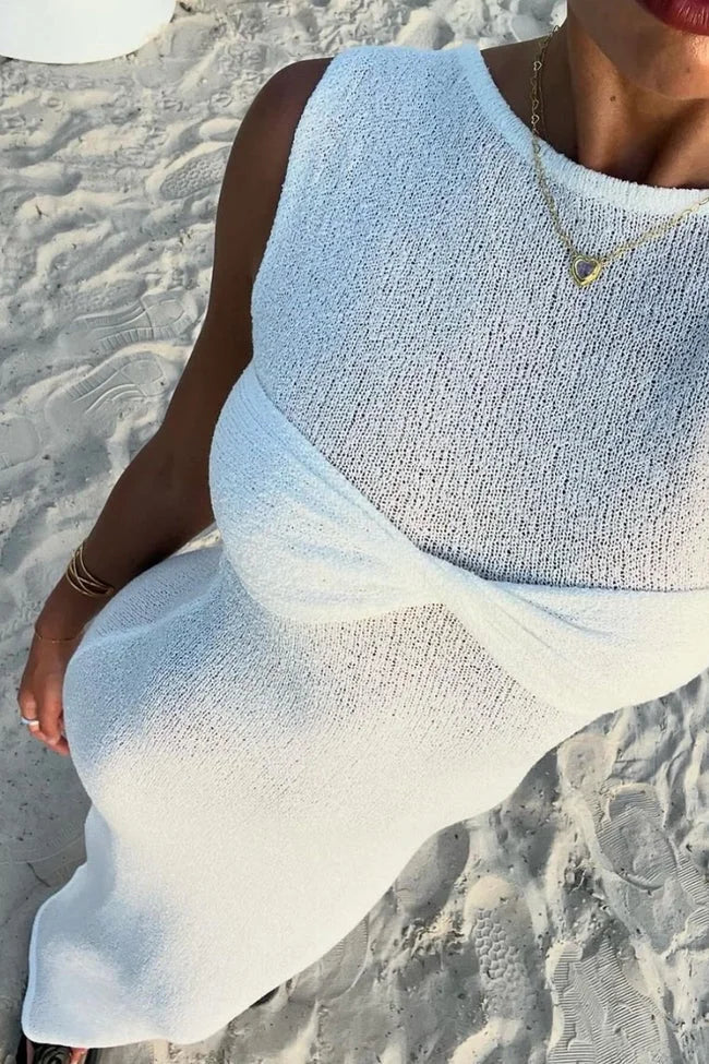 Everly | Women's Crew Neck Sleeveless Knit Maxi Dress