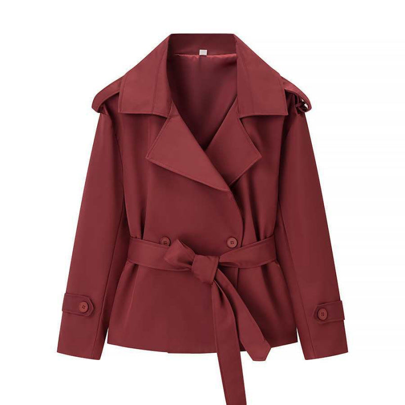 Ainsley | Women's Belted Double Breasted Trench Coat Jacket
