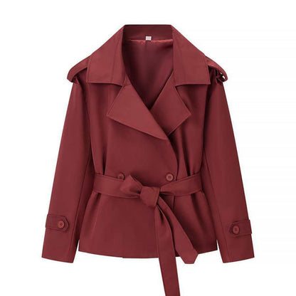 Ainsley | Women's Belted Double Breasted Trench Coat Jacket