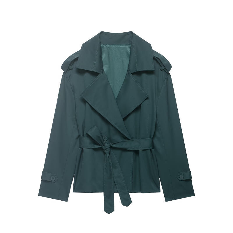 Ainsley | Women's Belted Double Breasted Trench Coat Jacket