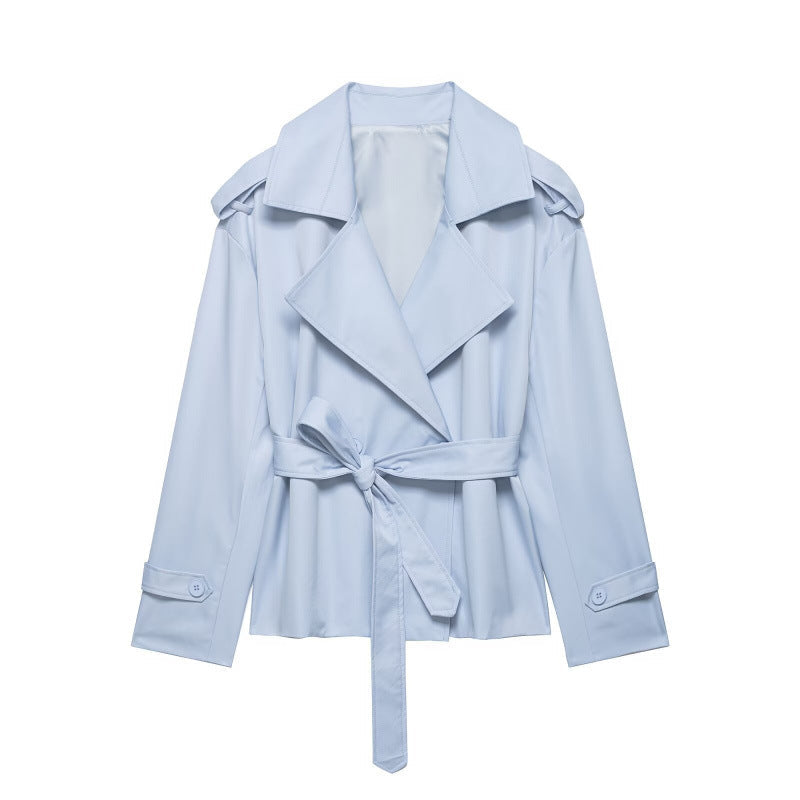 Ainsley | Women's Belted Double Breasted Trench Coat Jacket
