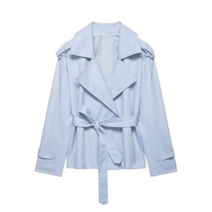 Ainsley | Women's Belted Double Breasted Trench Coat Jacket