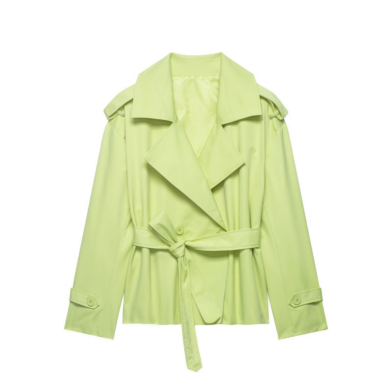 Ainsley | Women's Belted Double Breasted Trench Coat Jacket