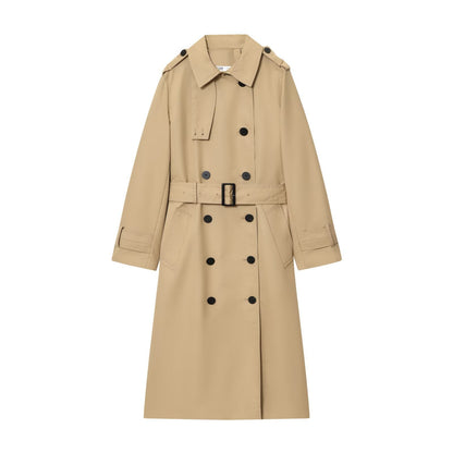 Alexandra | Women's Belted Double Breasted Long Trench Coat