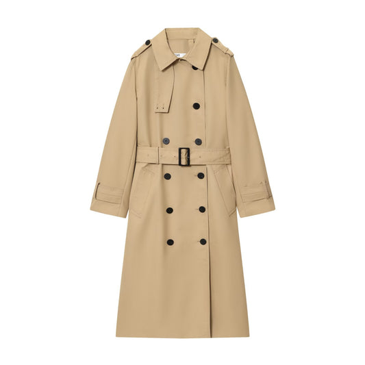 Alexandra | Women's Belted Double Breasted Long Trench Coat