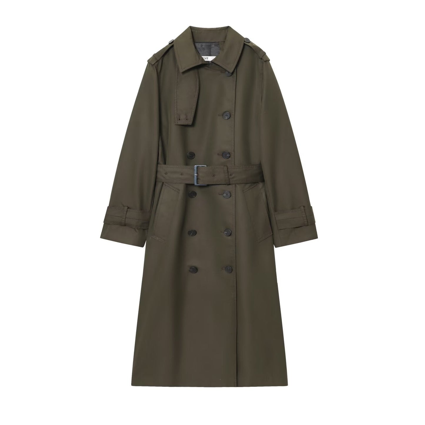 Alexandra | Women's Belted Double Breasted Long Trench Coat