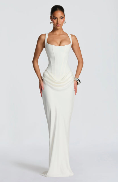 Alina | Women's Sleeveless Bodycon Corset Maxi Wedding Guest Dress