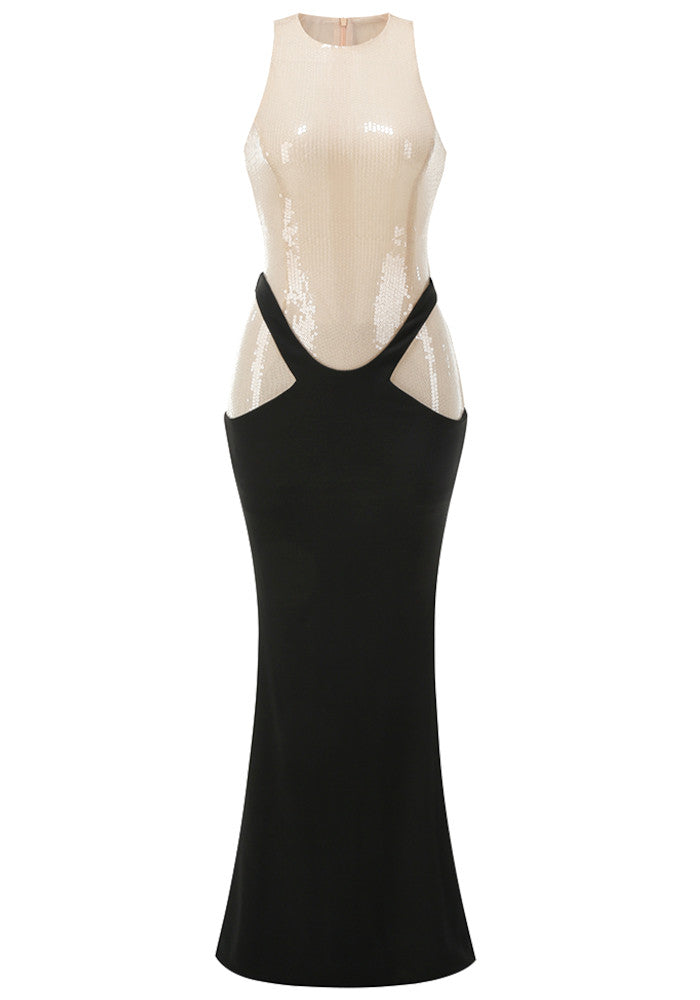 Alondra | Women's Sequin Sleeveless Bodycon Maxi Dress