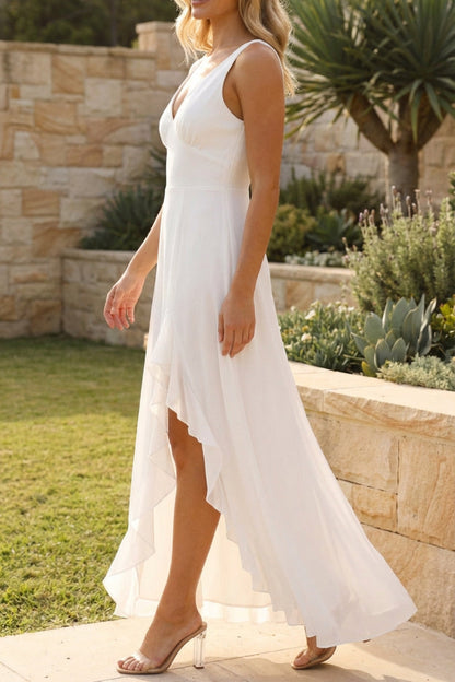 Alora | Women's Sleeveless V-Neck Maxi Summer Wedding Guest Dress