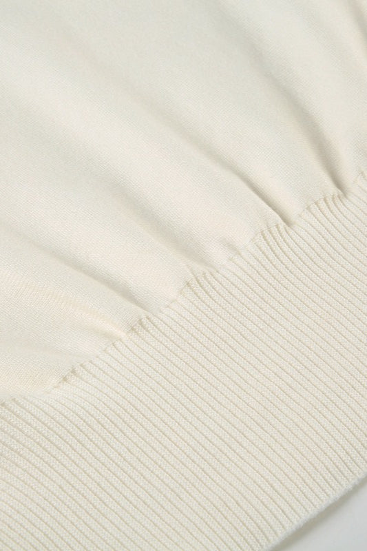 Alyson | Women's Off Shoulder Ribbed Hem Knit Sweater