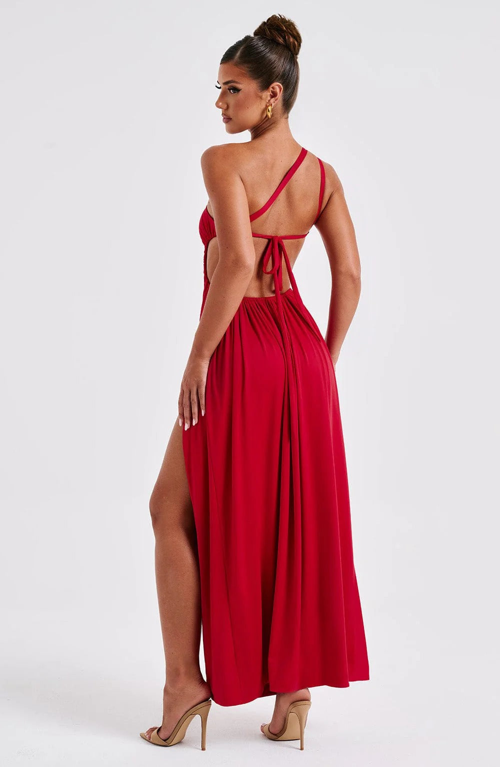 Amanda | Women's One-Shoulder Slit Maxi Prom Dress