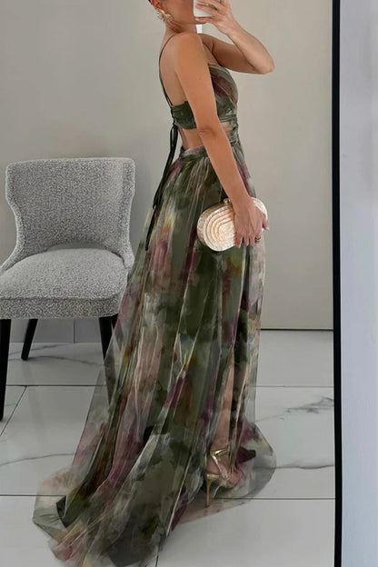 Angela | Women's Romantic Sleeveless Maxi Wedding Guest Dress