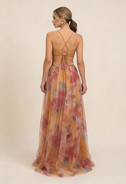 Angela | Women's Romantic Sleeveless Maxi Wedding Guest Dress