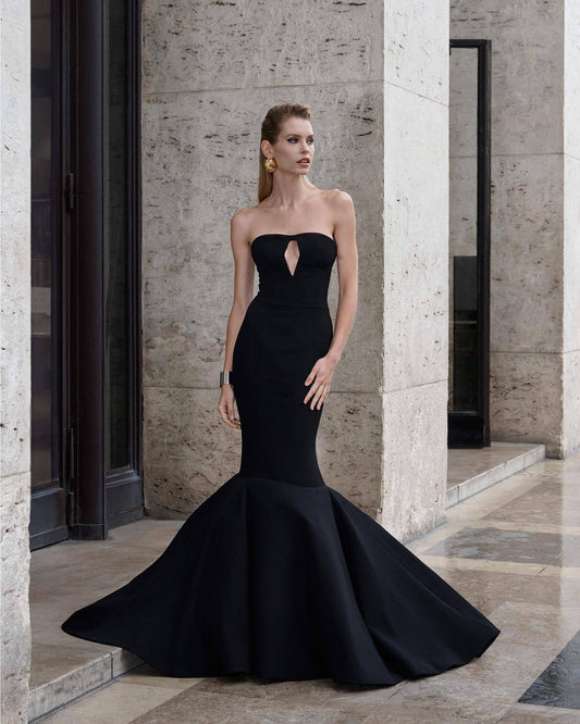 Anika | Women's Fitted Strapless Mermaid Maxi Prom Dress
