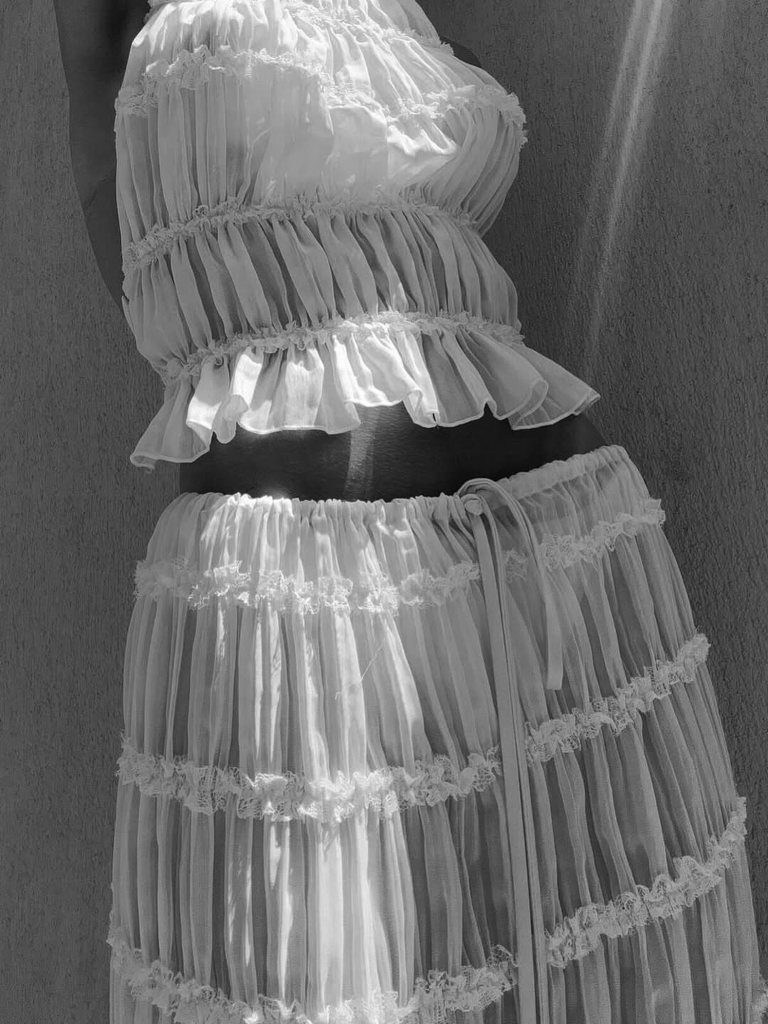 Araceli | Women's Bohemian Ruffle Summer Vacation Two-Piece Set