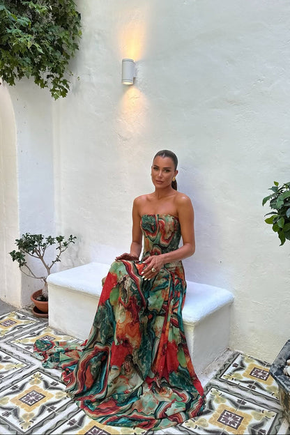 Bellamy | Women's Strapless Maxi Vacation Summer Dress