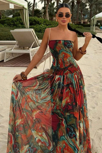 Bellamy | Women's Strapless Maxi Vacation Summer Dress