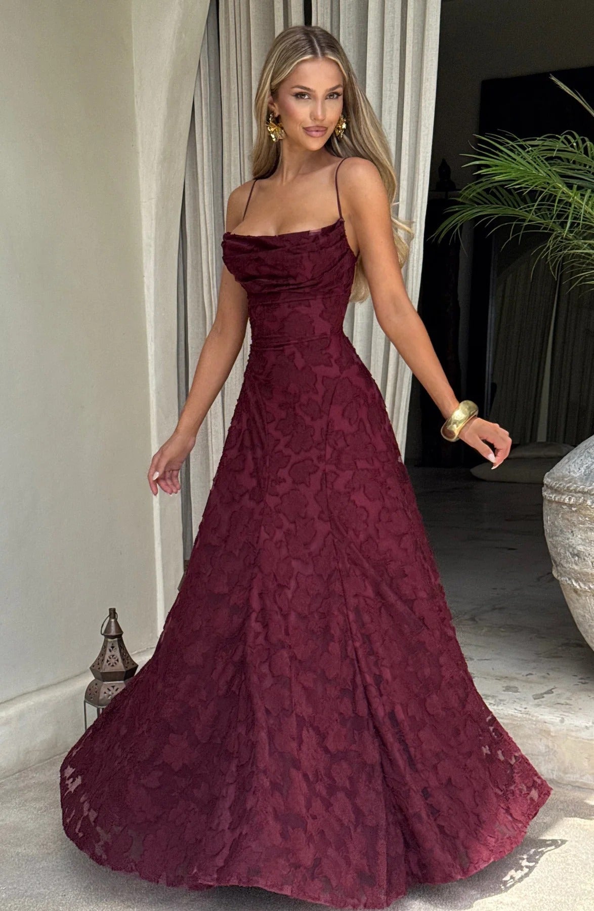 Briar | Women's Floral Sleeveless Maxi Wedding Guest Dress