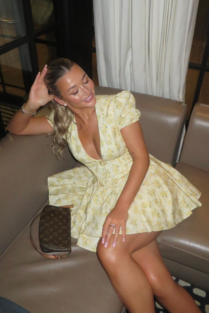 Bryanna | Women's Floral V-Neck Mini Summer Dress