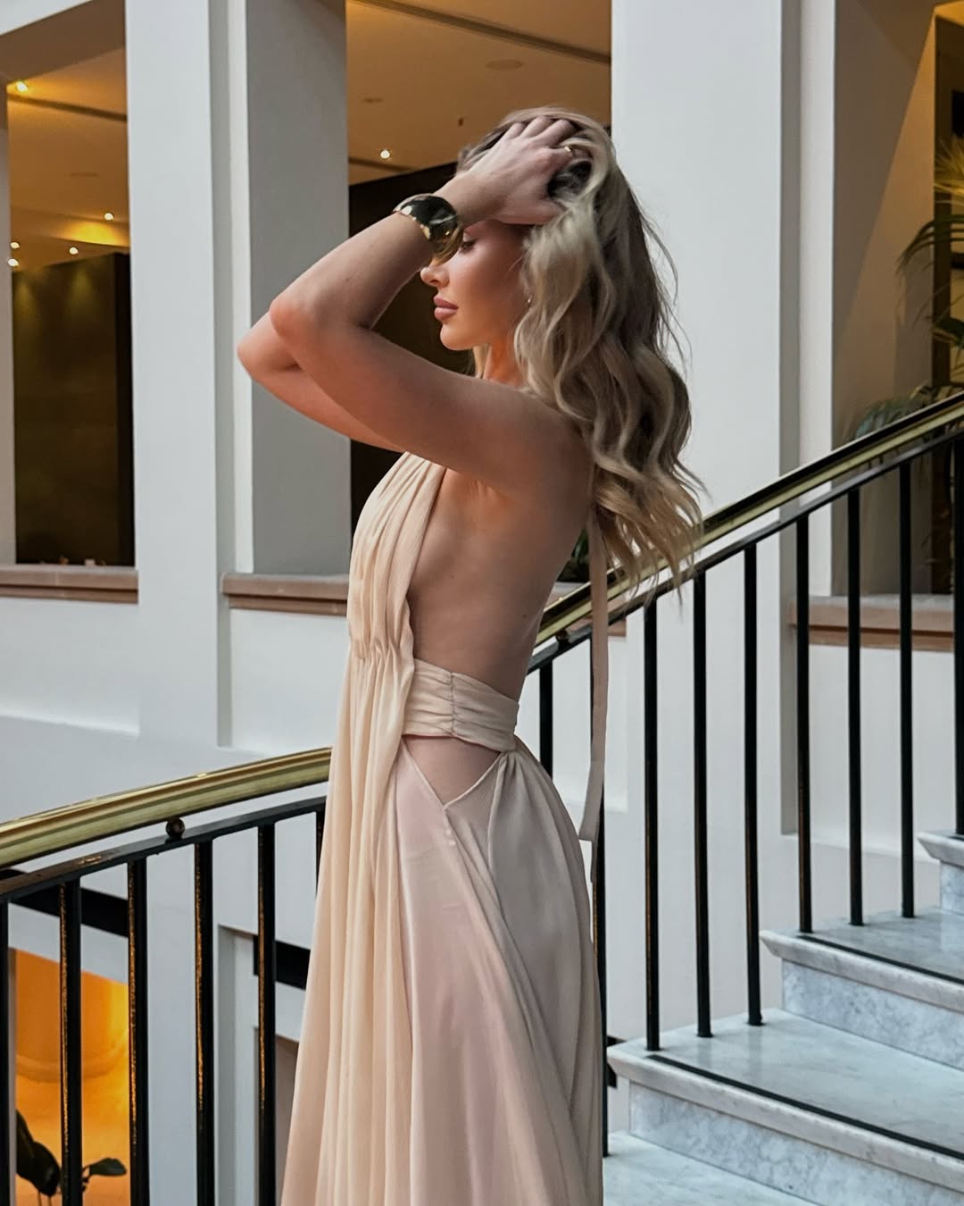 Camila | Women's Backless Deep V-neck Maxi Summer Dress