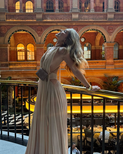 Camila | Women's Backless Deep V-neck Maxi Summer Dress