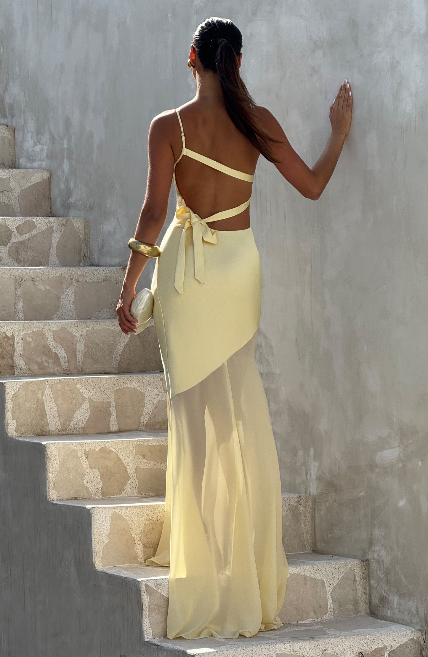 Caprice | Women's One-Shoulder Maxi Wedding Guest Dress