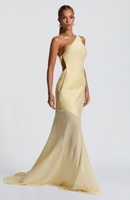 Caprice | Women's One-Shoulder Maxi Wedding Guest Dress