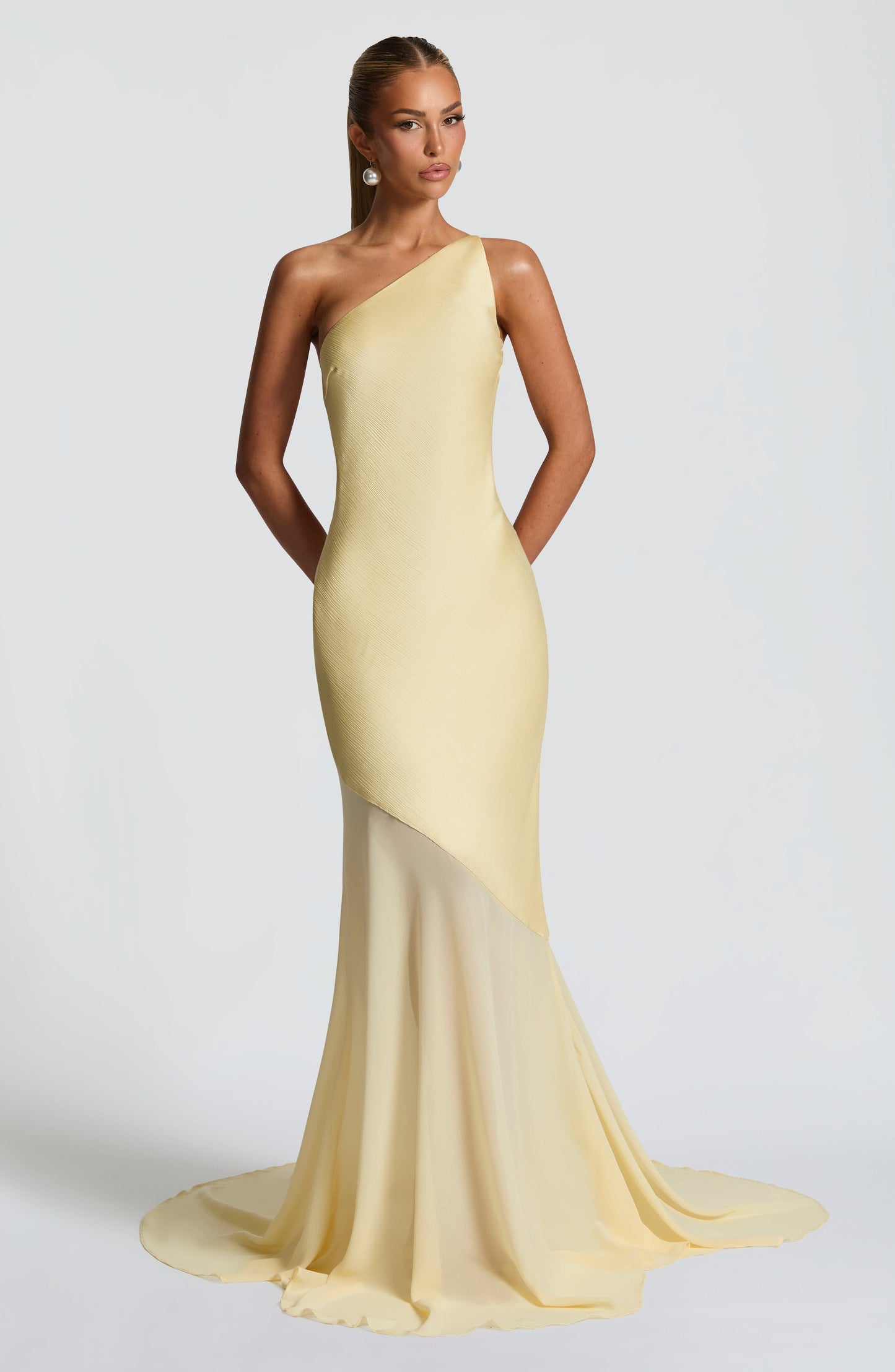 Caprice | Women's One-Shoulder Maxi Wedding Guest Dress