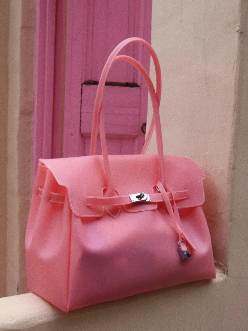 Eileen | Women's Structured Faux Leather Top Handle Satchel Bag