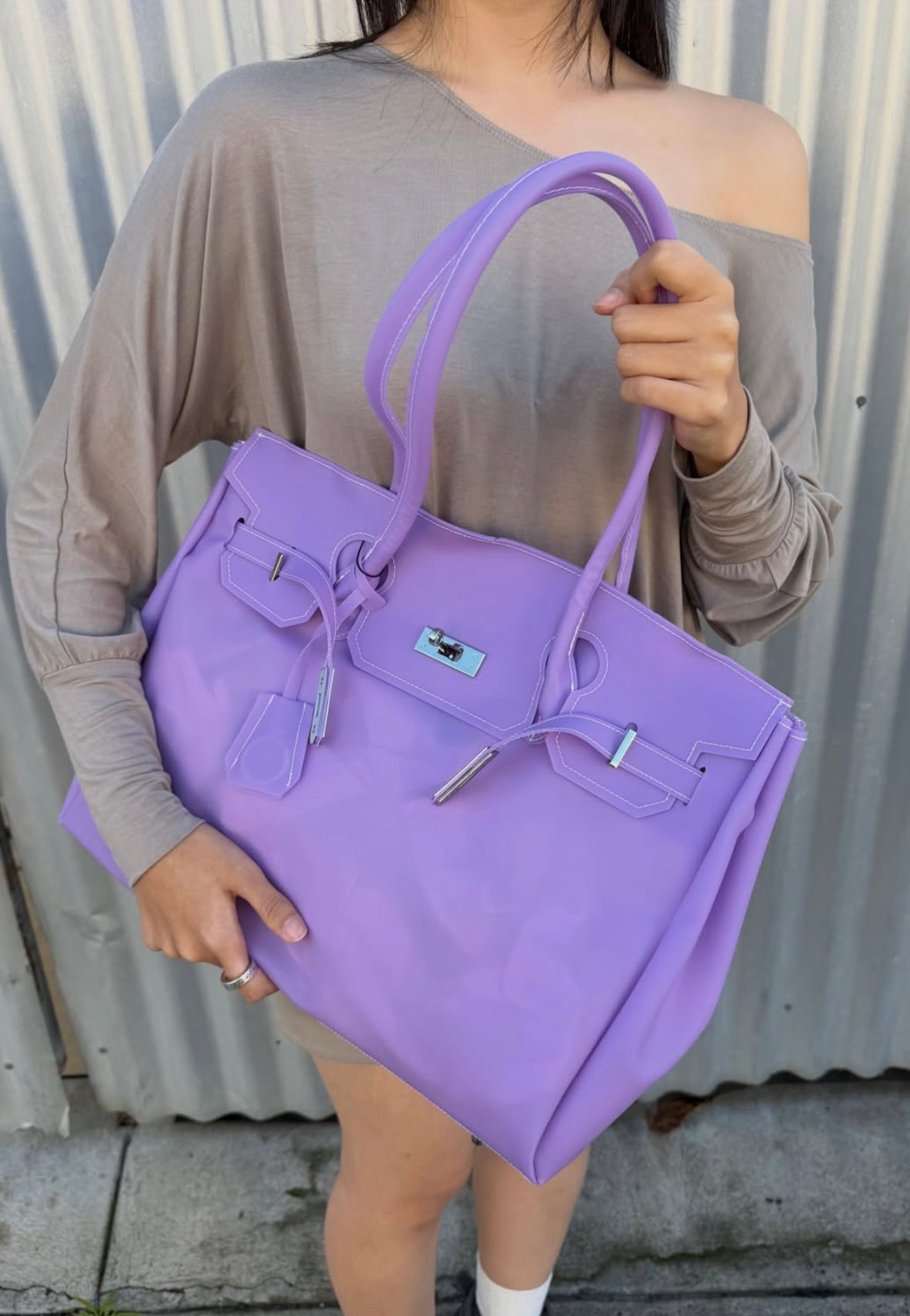Eileen | Women's Structured Faux Leather Top Handle Satchel Bag