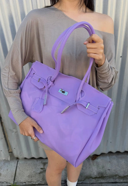 Eileen | Women's Structured Faux Leather Top Handle Satchel Bag
