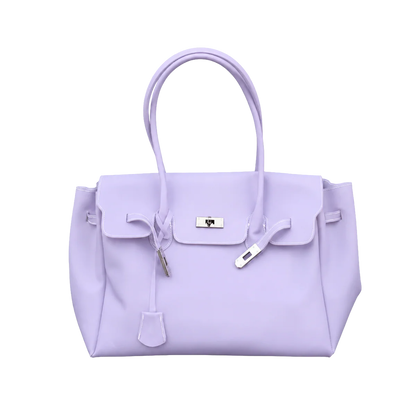 Eileen | Women's Structured Faux Leather Top Handle Satchel Bag