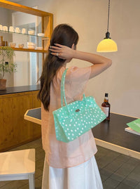 Mint Polka Dots
