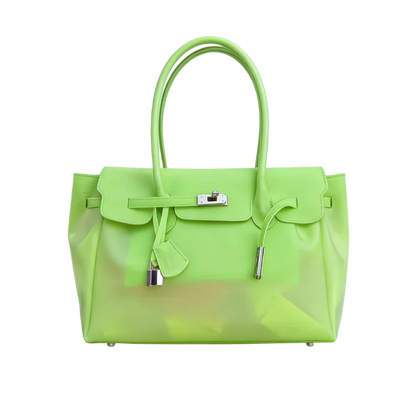 Eileen | Women's Structured Faux Leather Top Handle Satchel Bag