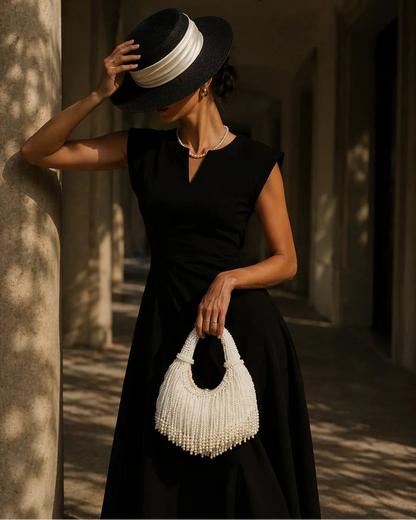 Ellie | Women’s Pearl Beaded Fringe Shoulder Hand Party Bag