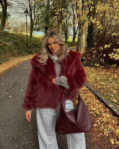 Emma | Women's Oversized Faux Fur Coat