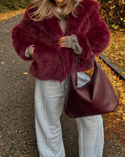 Emma | Women's Oversized Faux Fur Coat