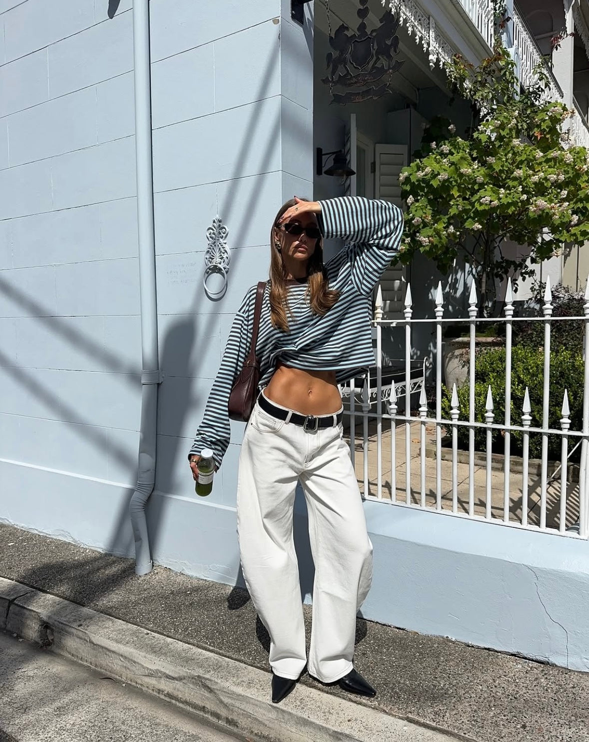Georgia | Women's Striped Oversized Knit Sweater