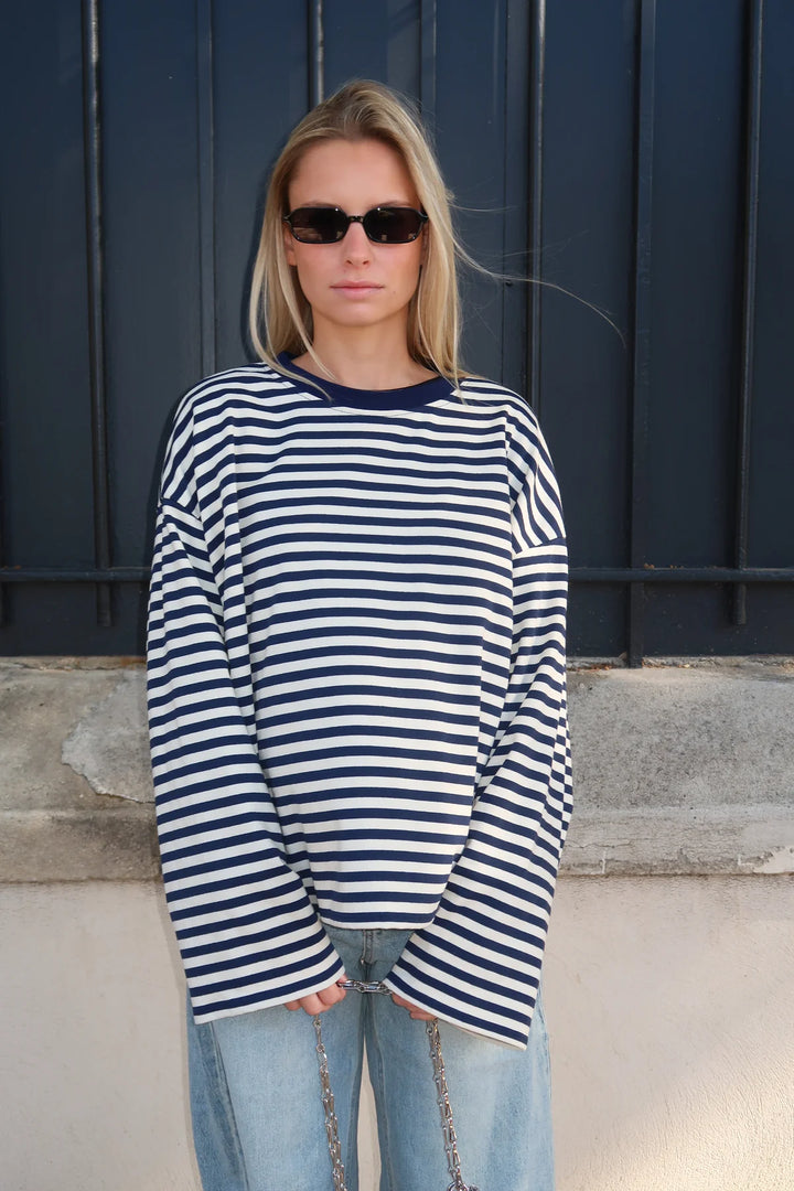 Georgia | Women's Striped Oversized Knit Sweater