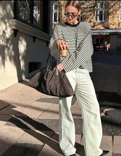 Georgia | Women's Striped Oversized Knit Sweater