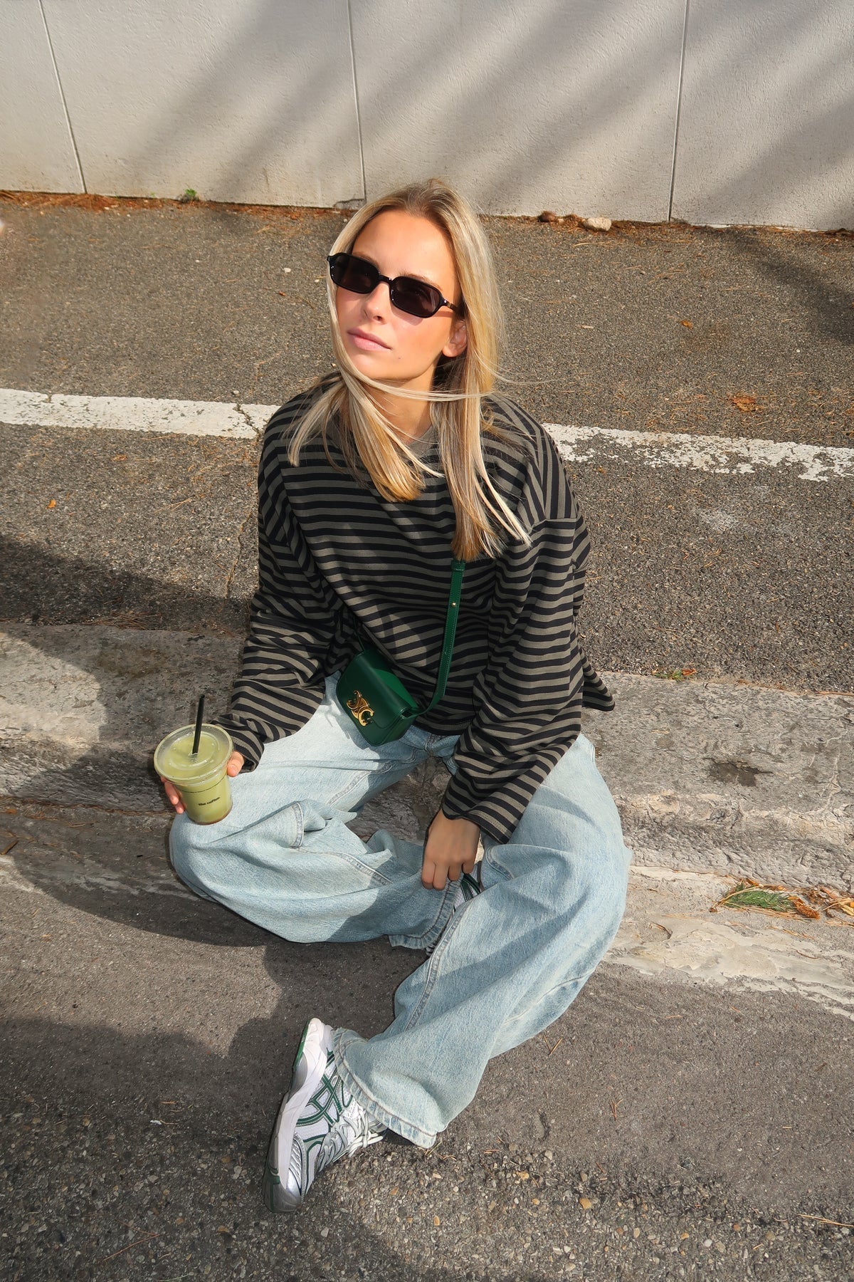 Georgia | Women's Striped Oversized Knit Sweater