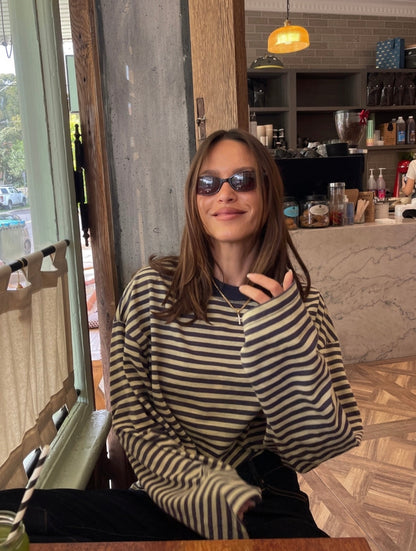 Georgia | Women's Striped Oversized Knit Sweater