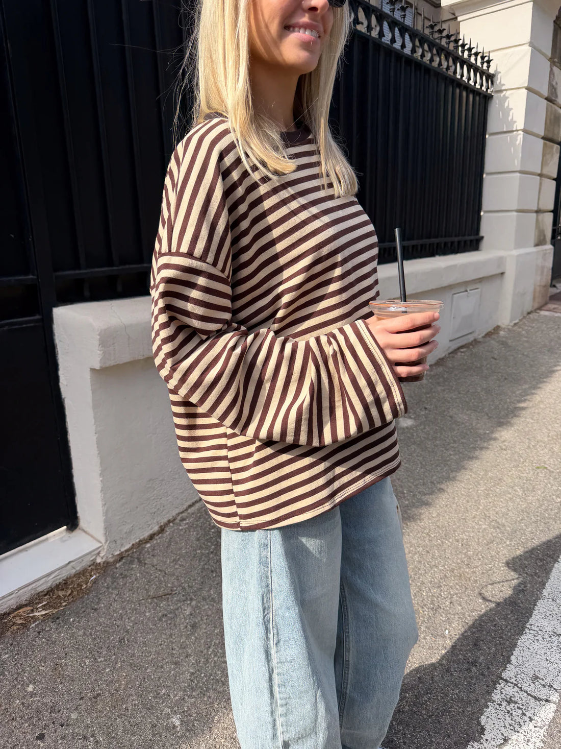 Georgia | Women's Striped Oversized Knit Sweater