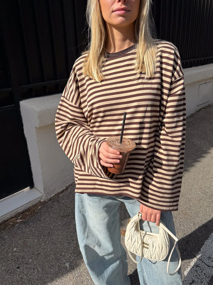 Georgia | Women's Striped Oversized Knit Sweater