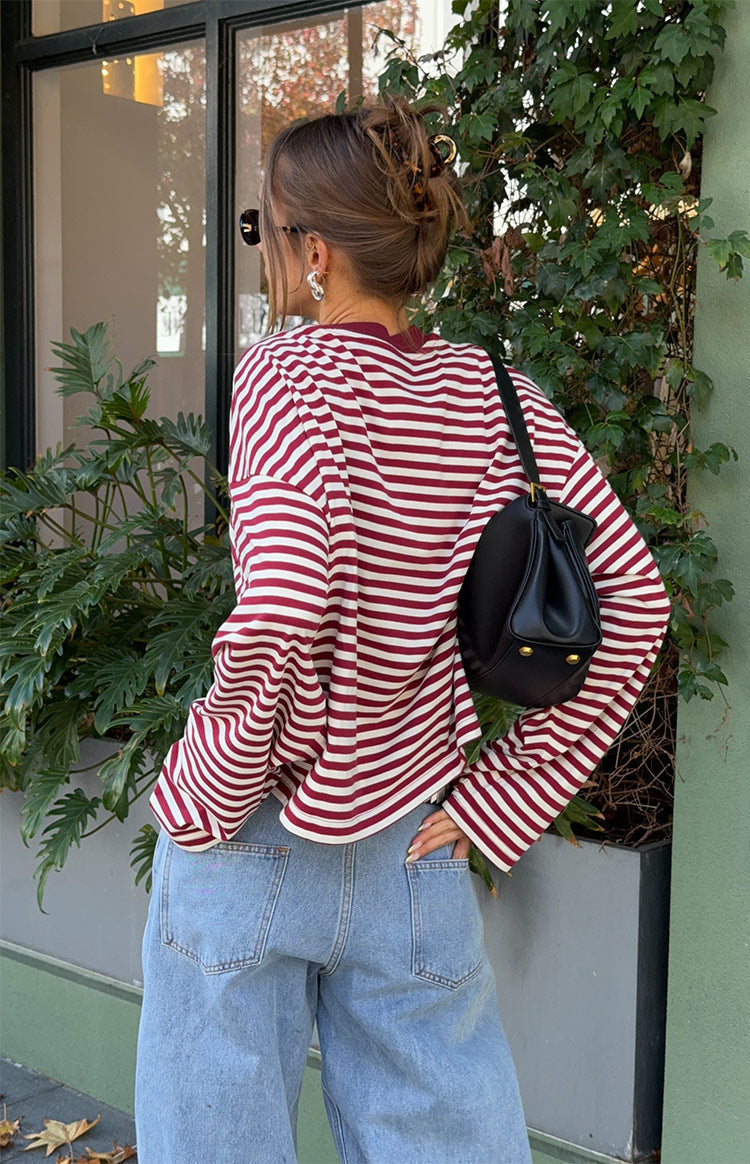 Georgia | Women's Striped Oversized Knit Sweater