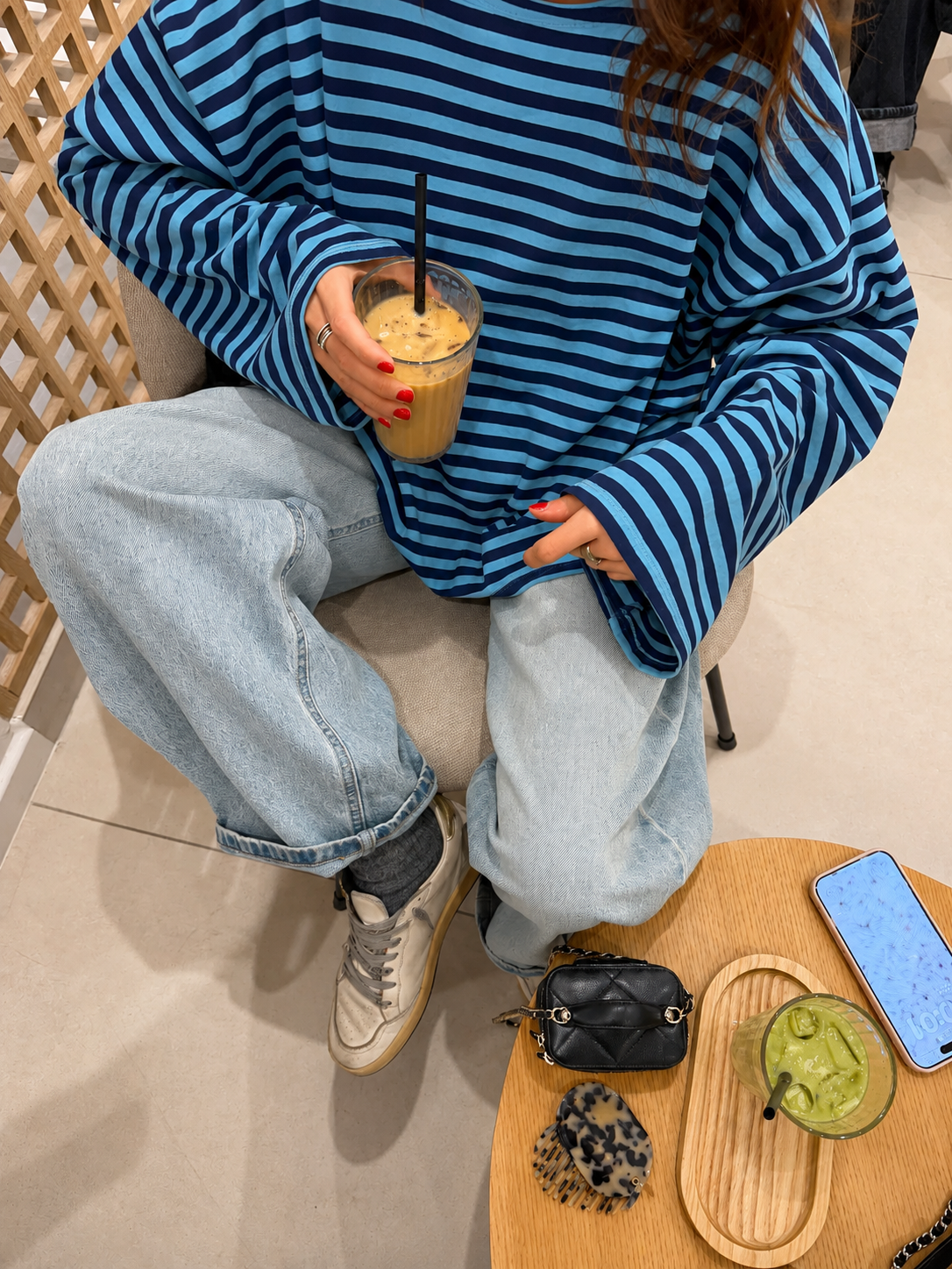 Georgia | Women's Striped Oversized Knit Sweater