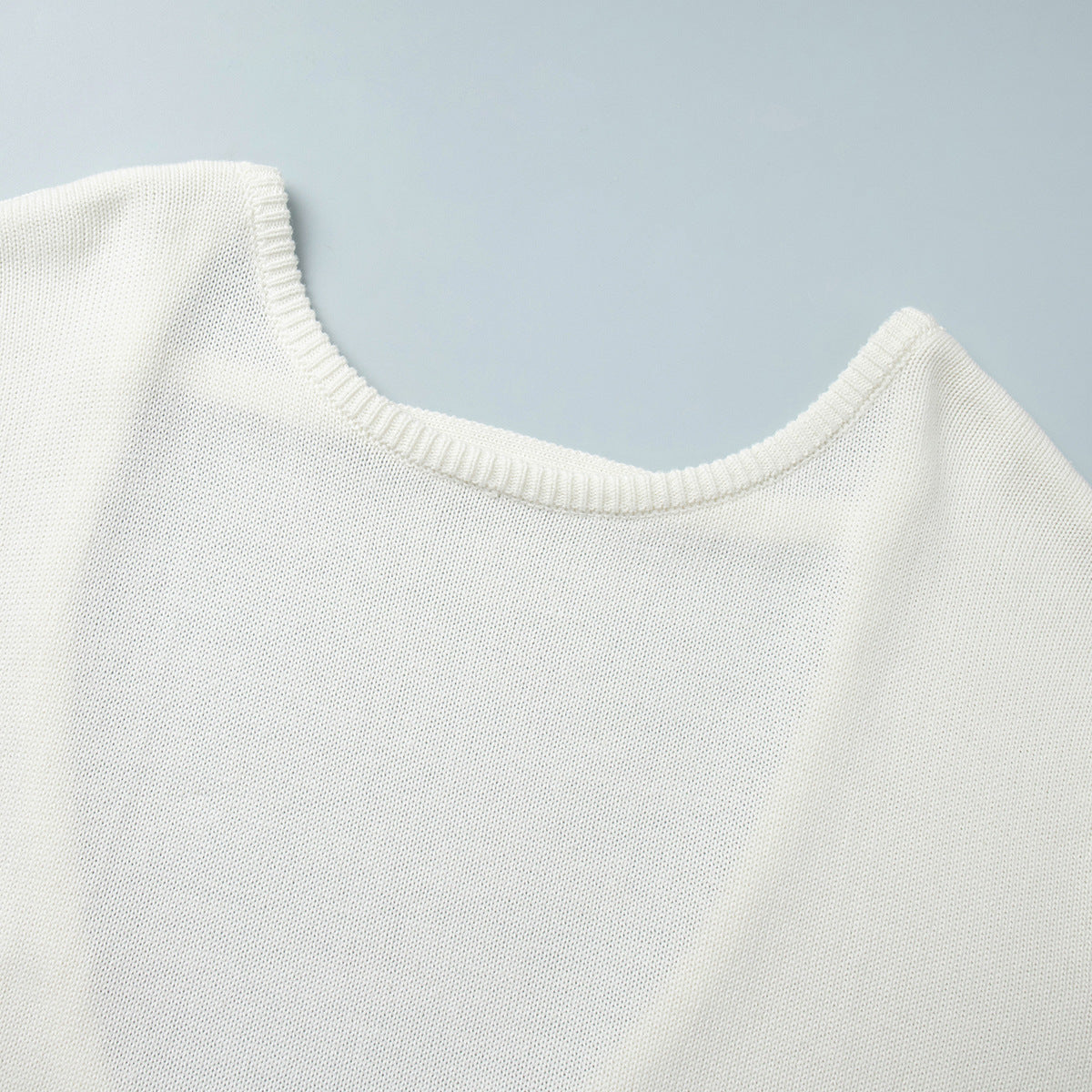 Giselle | Women's Oversized Crew Neck Backless Knit Sweater