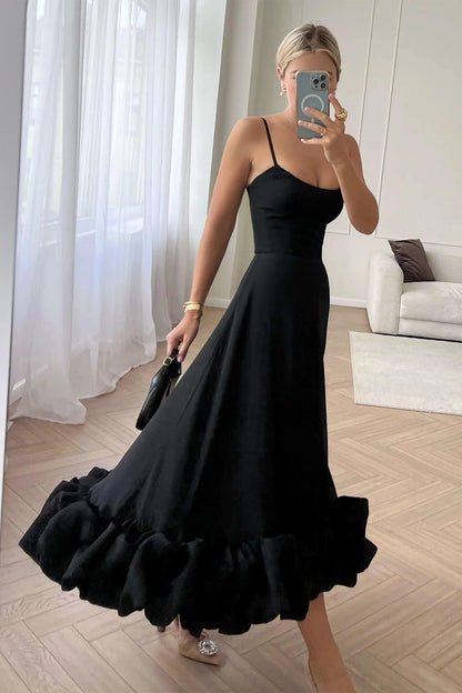 Heather | Women's Sleeveless Twirl Midi Prom Dress
